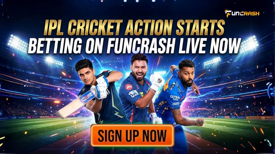 Read more about the article IPL Cricket Action Starts Betting on Funcrash Live Now
