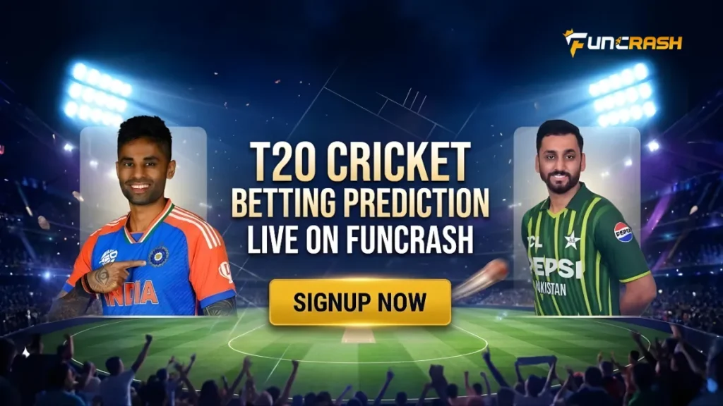 T20 Cricket Betting Prediction Live on Funcrash