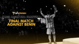 Lionel Messi in his Argentina farewell match against Benin